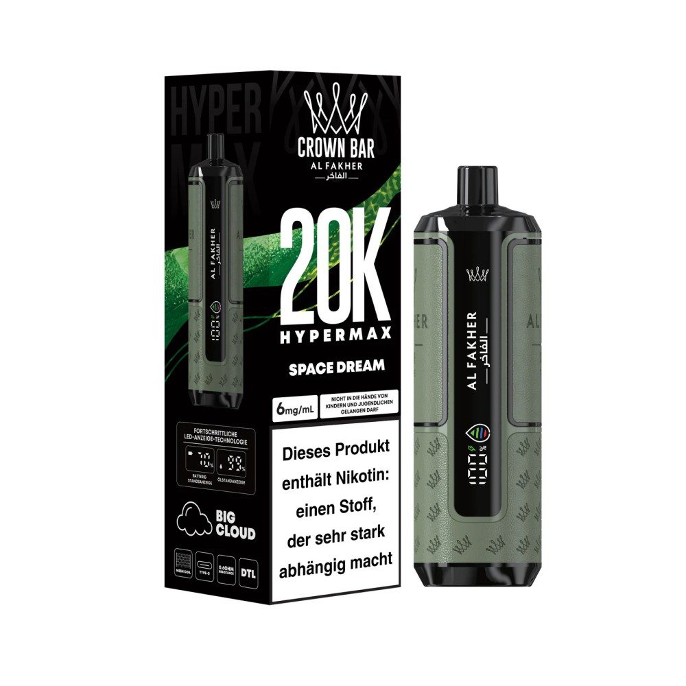 Al Fakher 20K Hypermax "Space Dream" - 2ml mit Steuer Zeichen