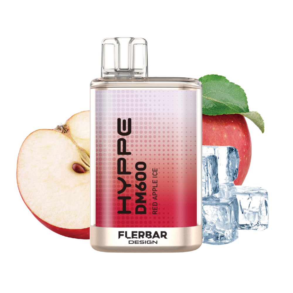 Hyppe DM600 " Red Apple Ice " Einweg E-Zigarette 600 Zuge 20mg 