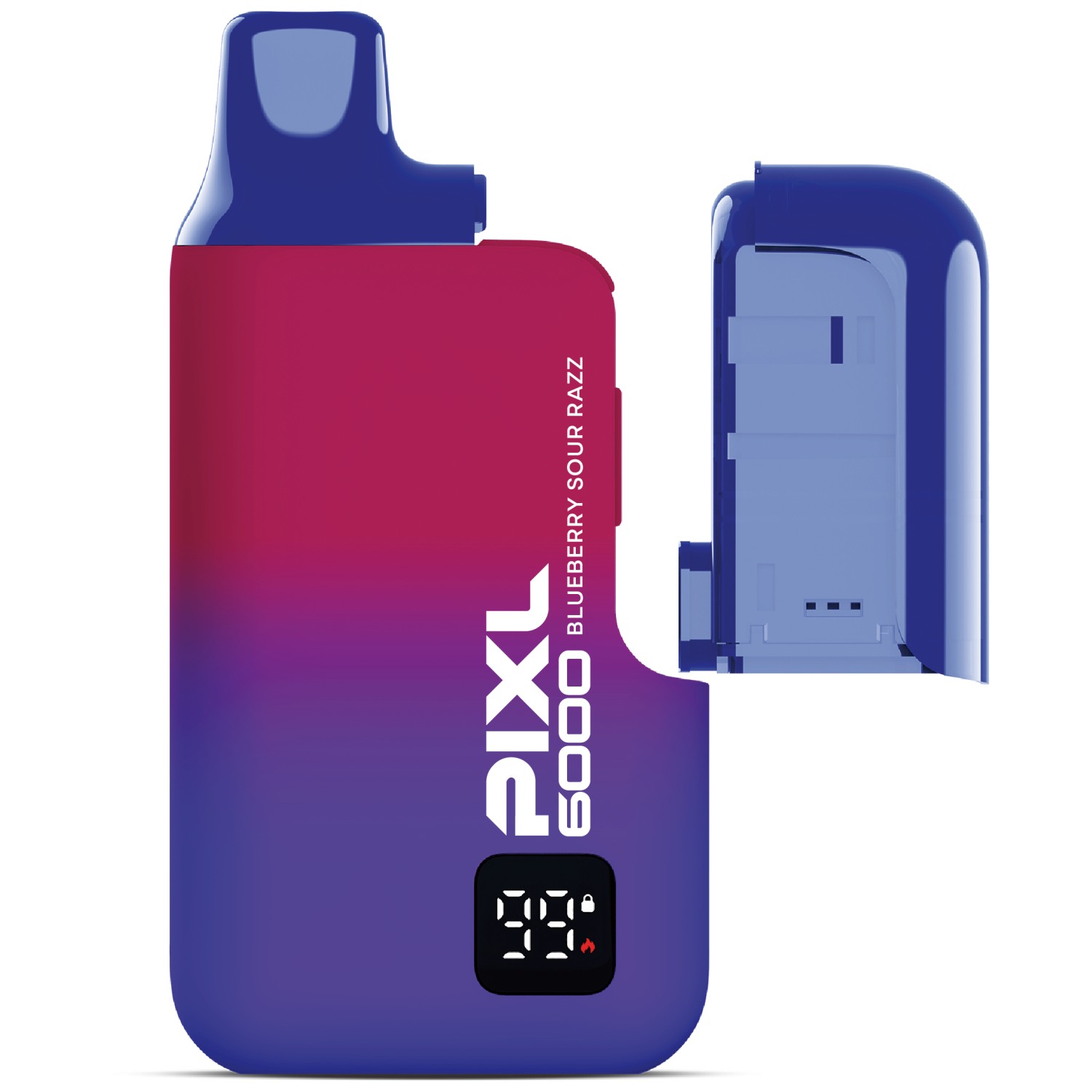  PiXL 6000 Vape "Blueberry Sour Razz" 2ml + Pod 10ml mit Steuer Zeichen, VE= 5