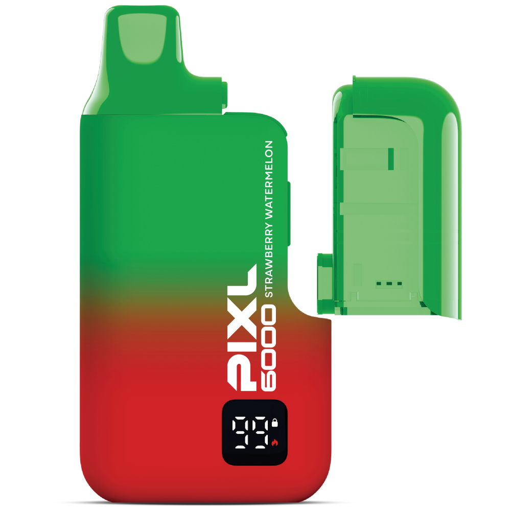  PiXL 6000 Vape "Strawberry Watermelon" 2ml + Pod 10ml mit Steuer Zeichen, VE= 5