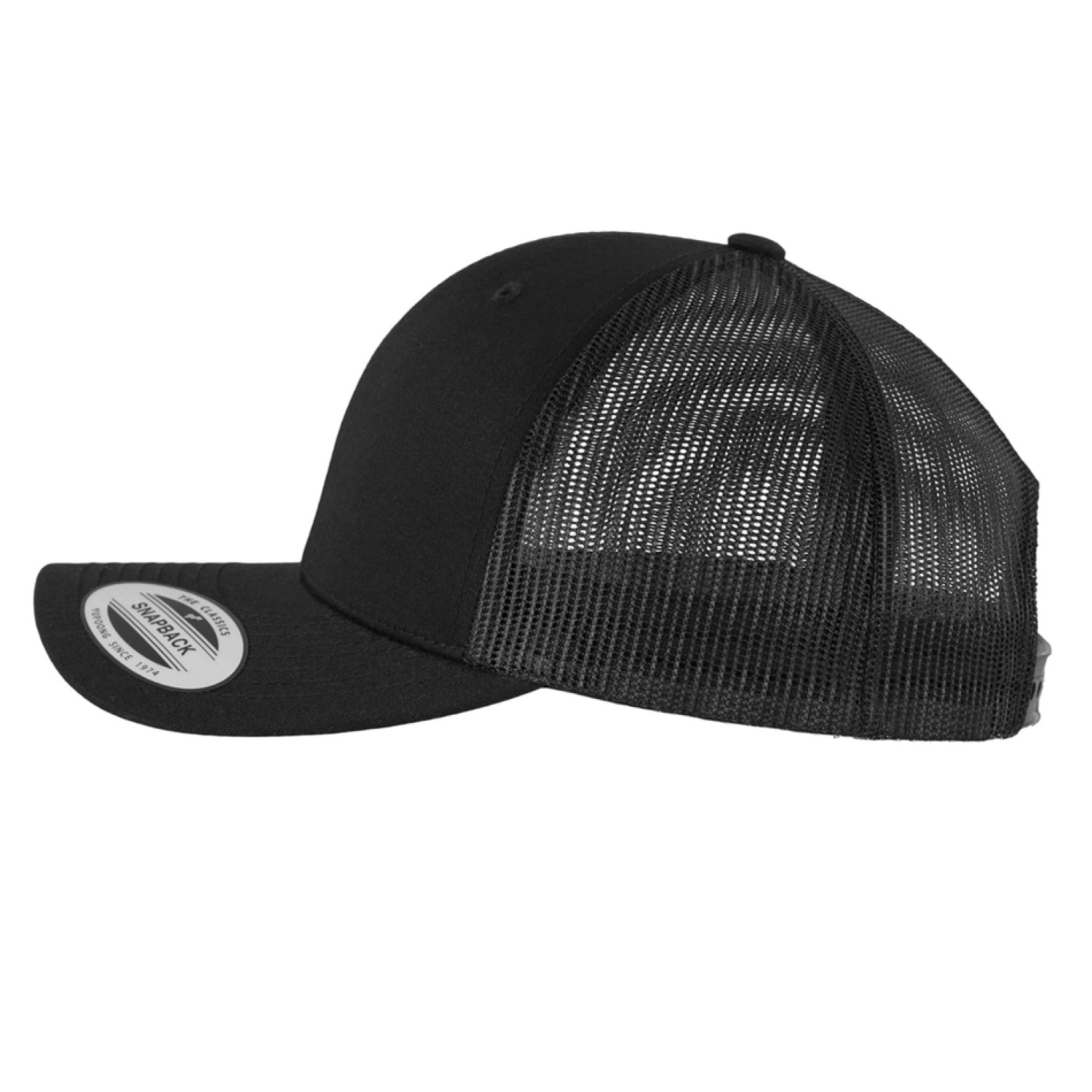 Yupoong Retro Trucker Cap Schwarz