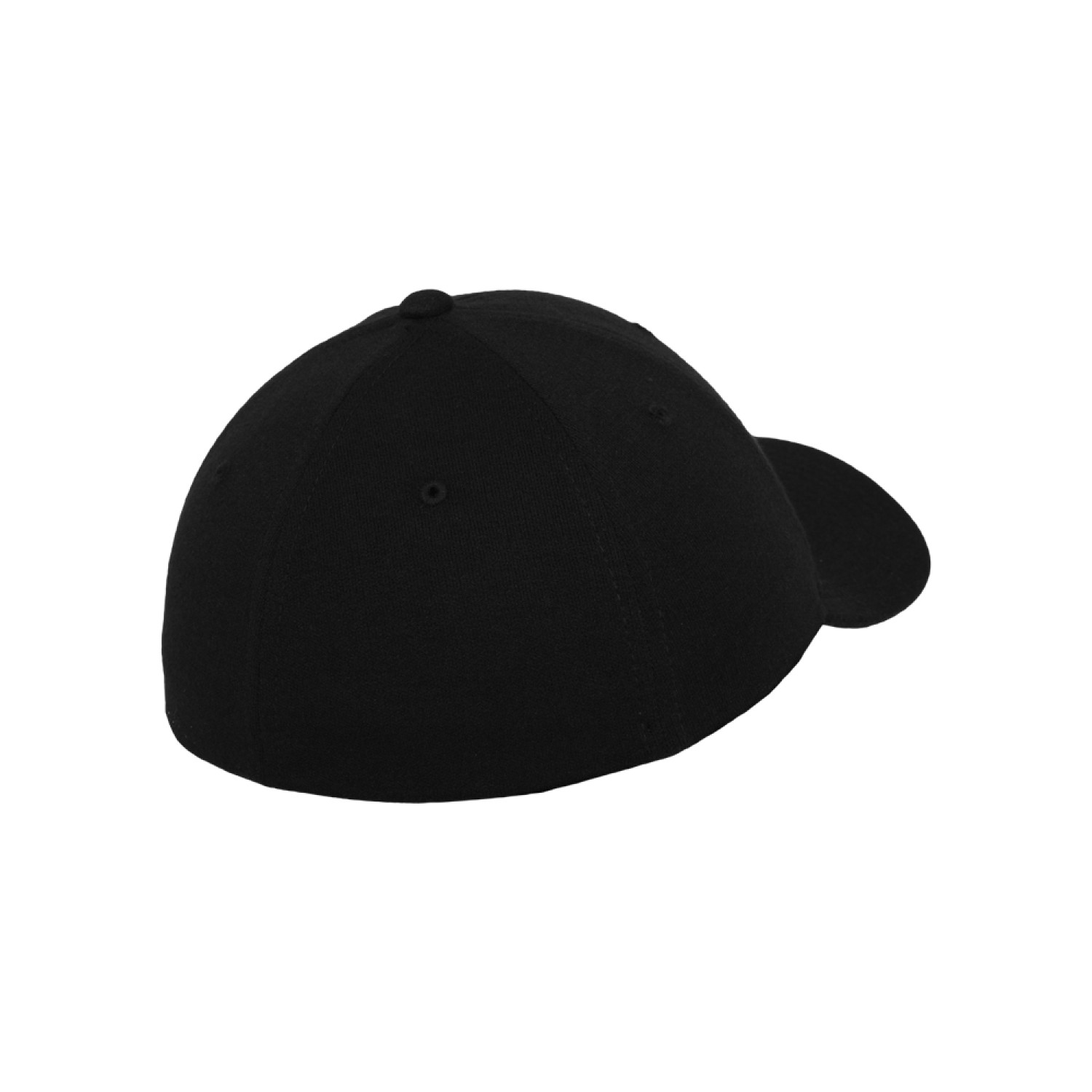 Flexfit Double Jersey Baseball Cap  – Schwarz –Größe L/XL