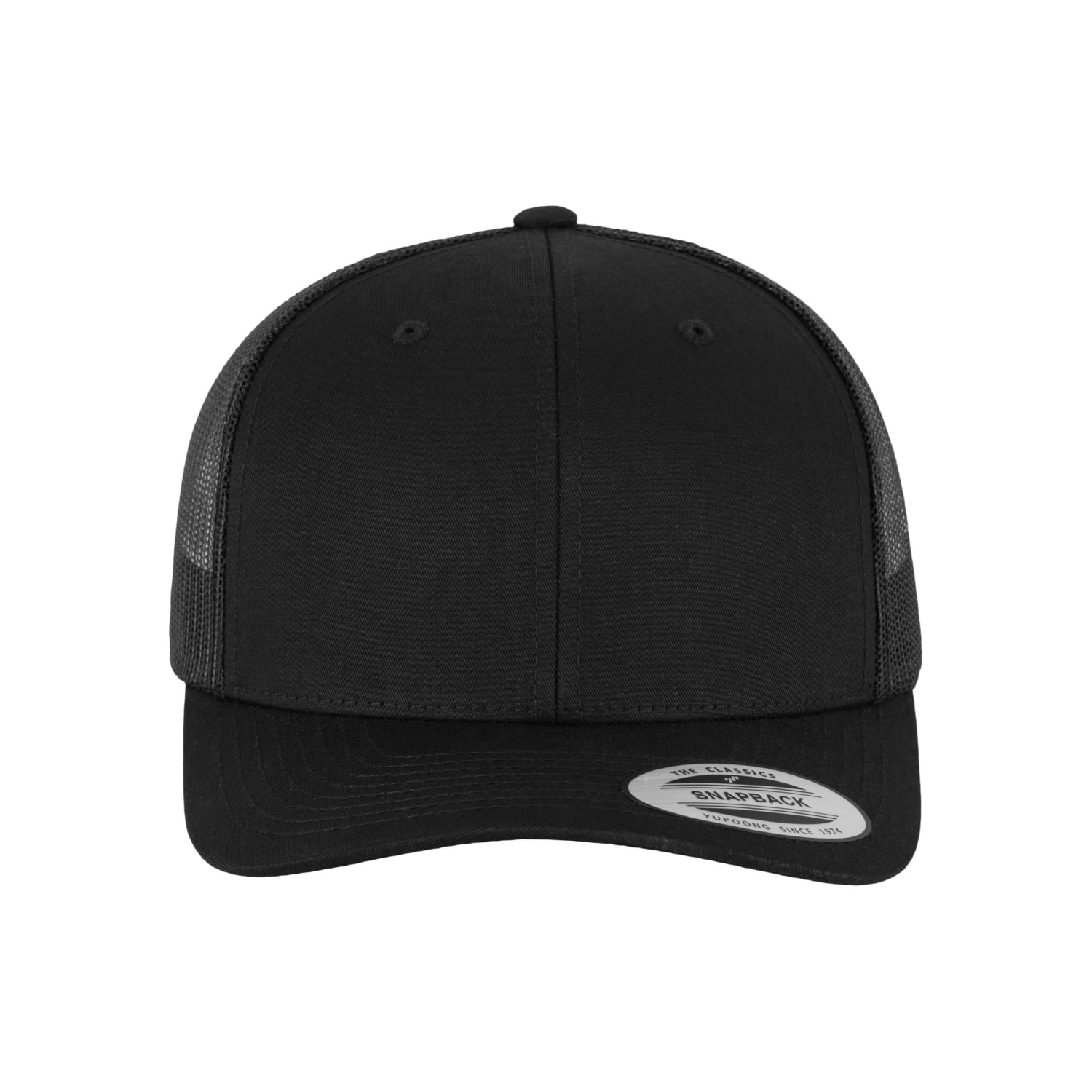Yupoong Retro Trucker Cap Schwarz