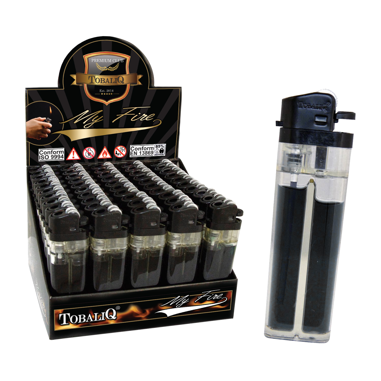 Feuerzeug MyFire „BLACK GAS“ VE-50 