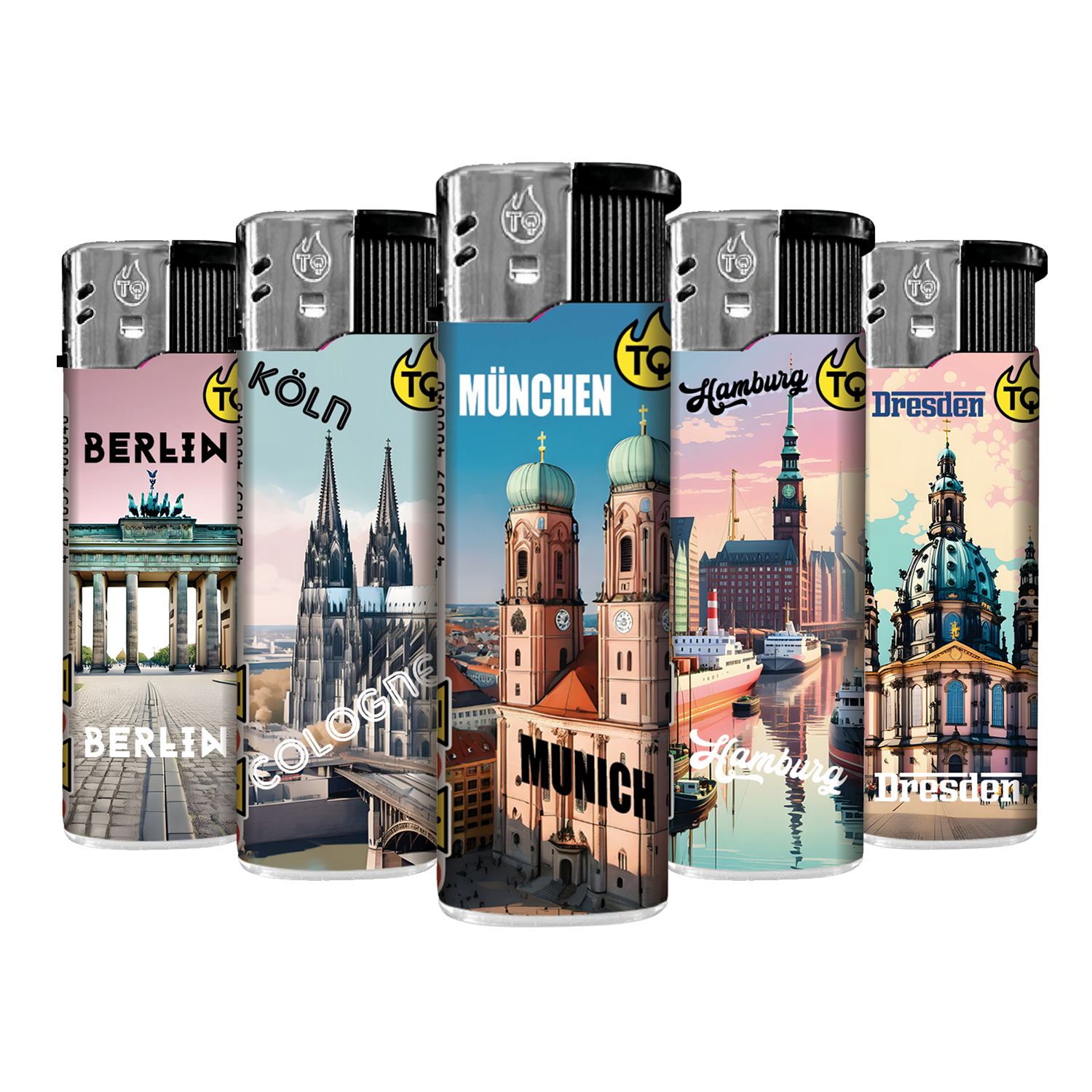 Motivfeuerzeug ''DEUTSCHE STÄDTE'' VE-50  Motivfeuerzeug ''DEUTSCHE STÄDTE'' VE-50