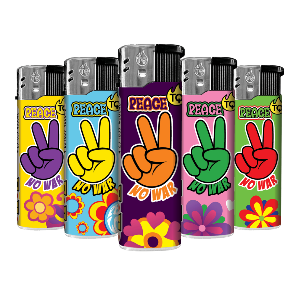 Motivfeuerzeug ''PEACE / NO WAR'' VE-50 