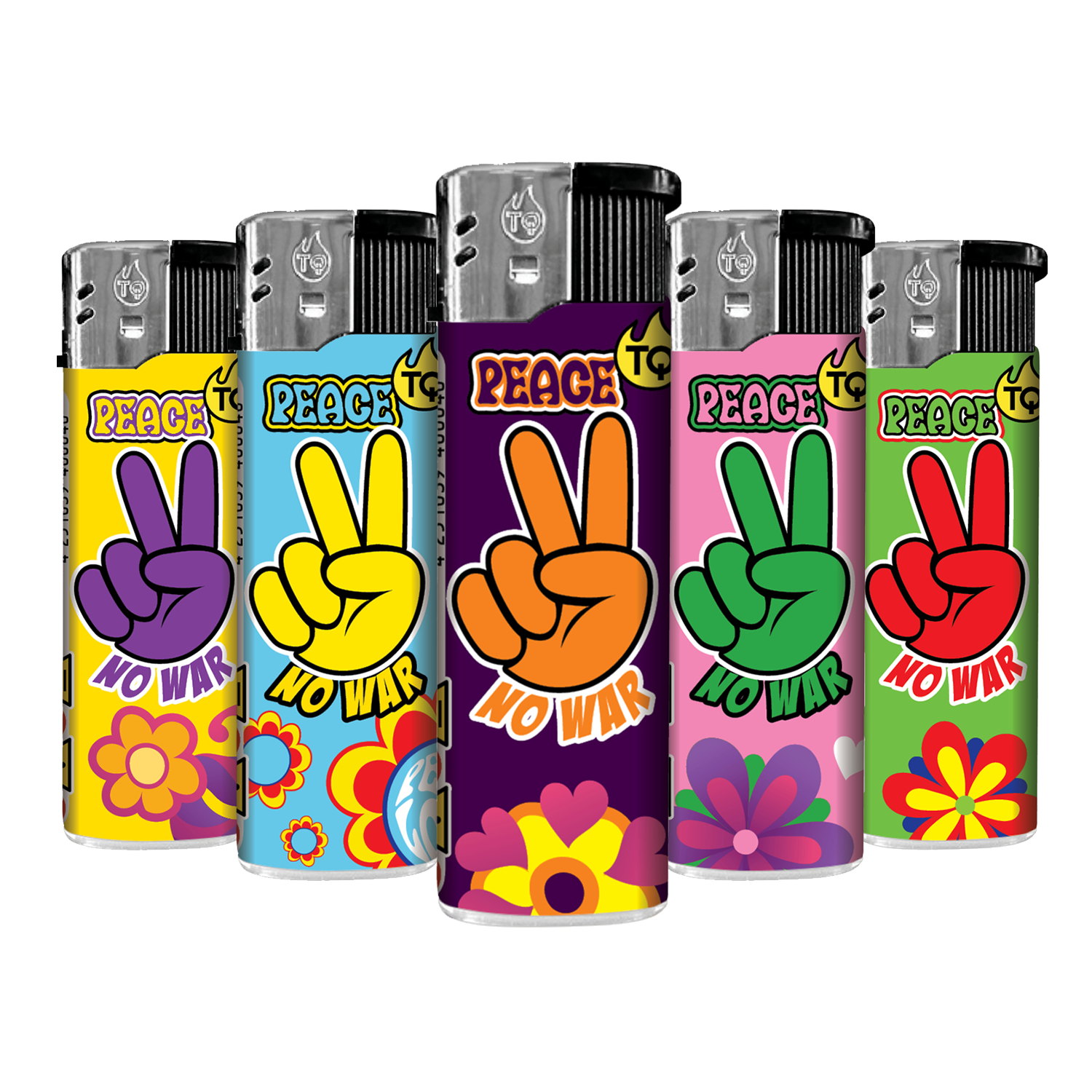 Motivfeuerzeug ''PEACE / NO WAR'' VE-50  Motivfeuerzeug ''PEACE / NO WAR'' VE-50