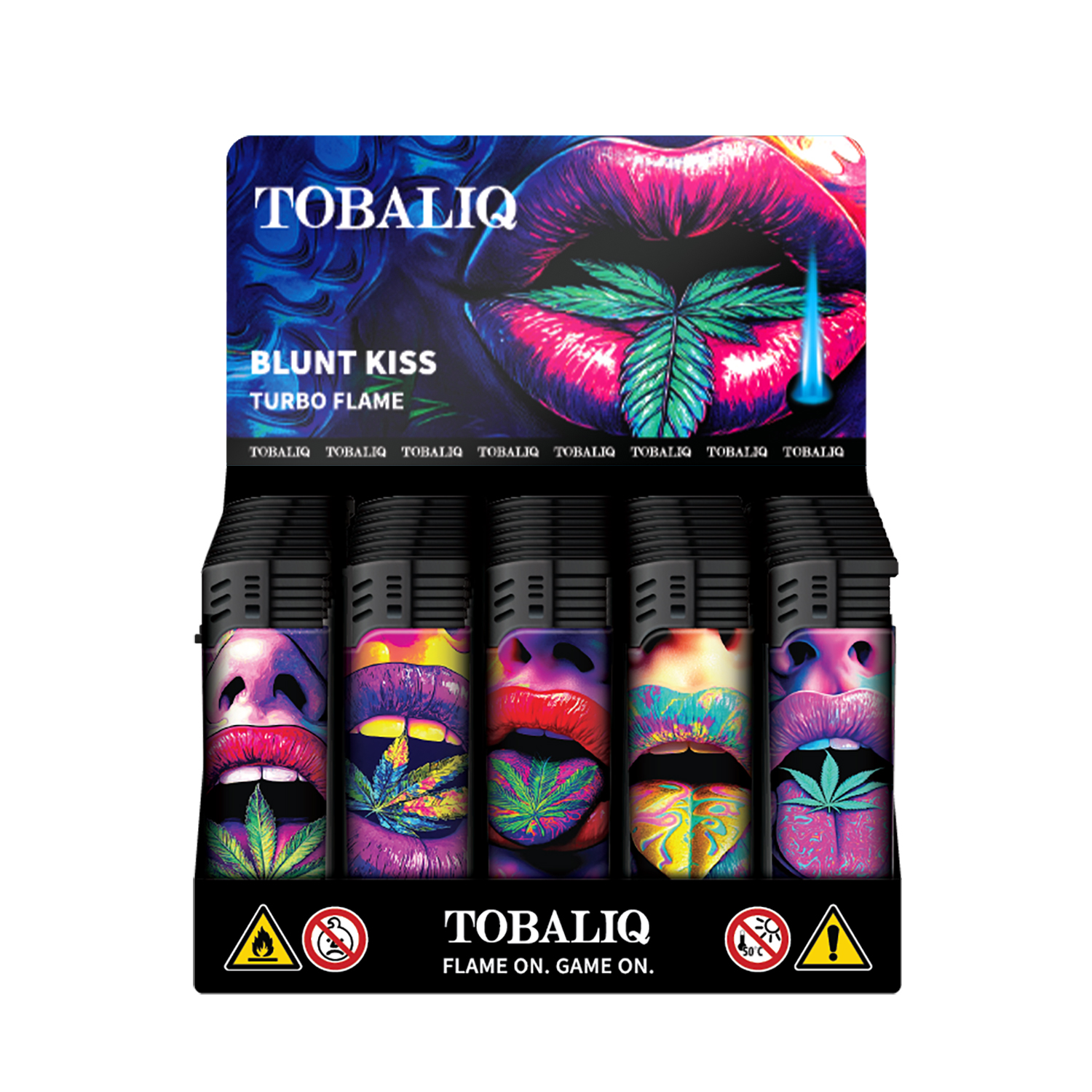 3D-Alu-JET-Motivfeuerzeug ''BLUNT KISS'' VE-50  3D-Alu-JET-Motivfeuerzeug ''BLUNT KISS'' VE-50