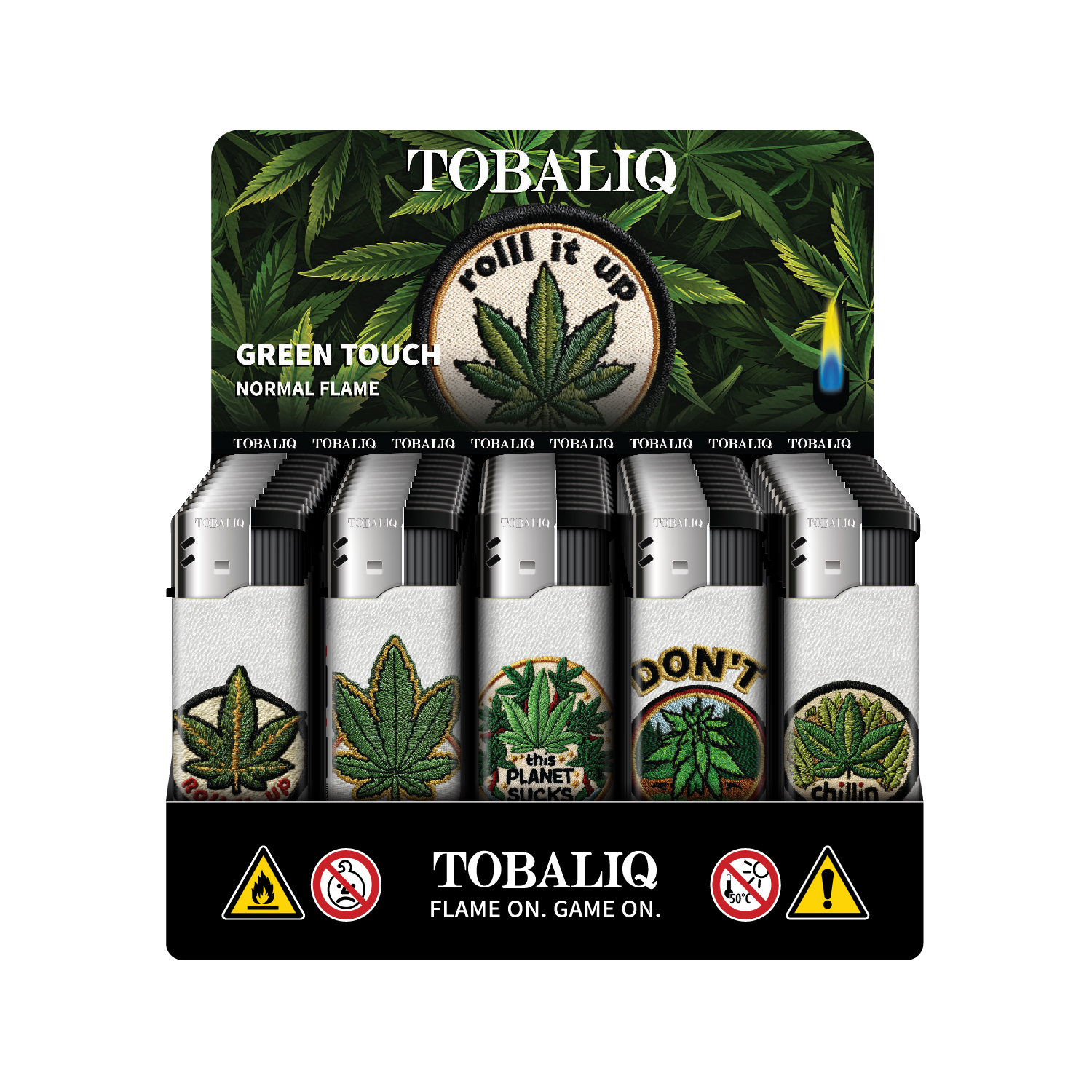 Motivfeuerzeug ''GREEN TOUCH'' VE-50  Motivfeuerzeug ''GREEN TOUCH'' VE-50