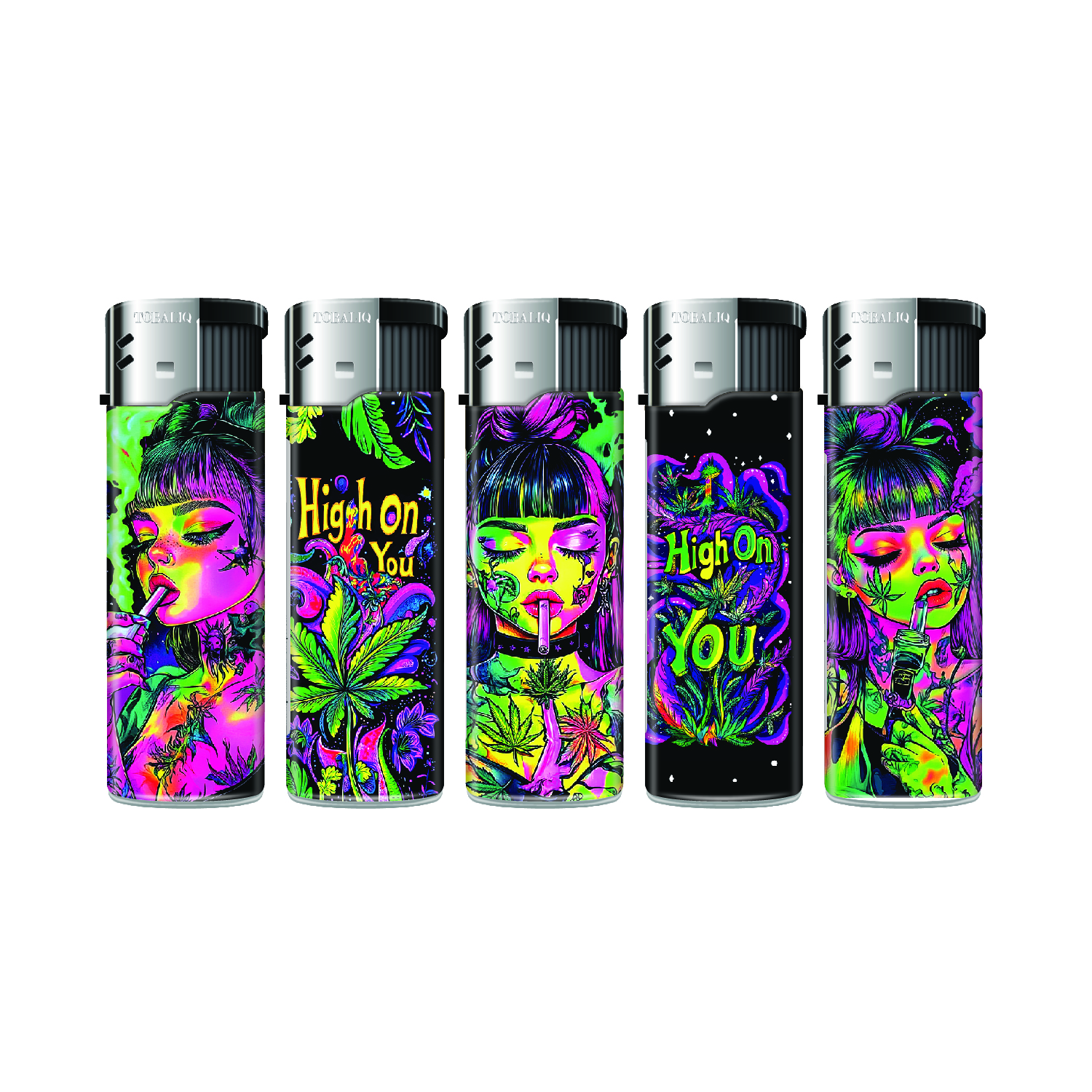 Motivfeuerzeug ''HIGH ON YOU'' VE-50  Motivfeuerzeug ''HIGH ON YOU'' VE-50