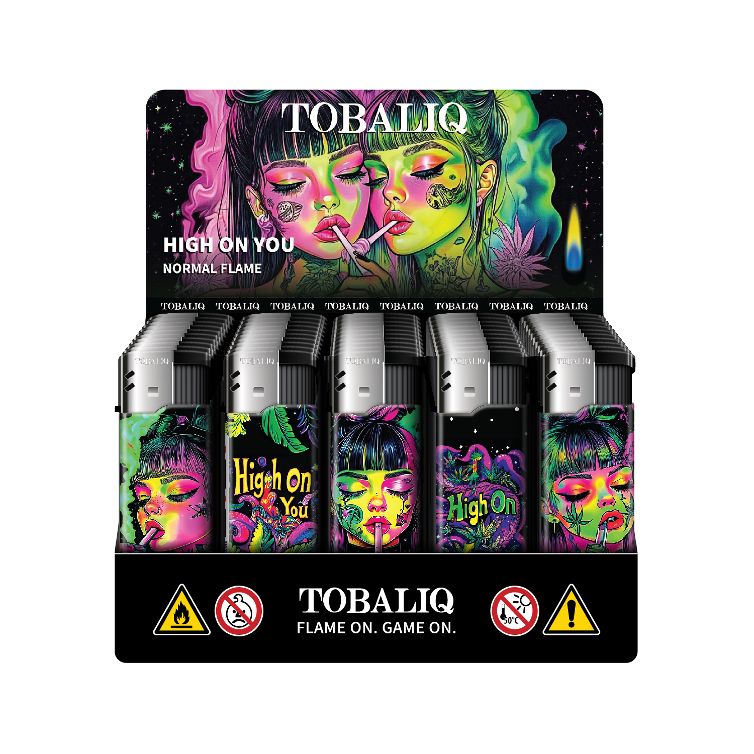 Motivfeuerzeug ''HIGH ON YOU'' VE-50  Motivfeuerzeug ''HIGH ON YOU'' VE-50