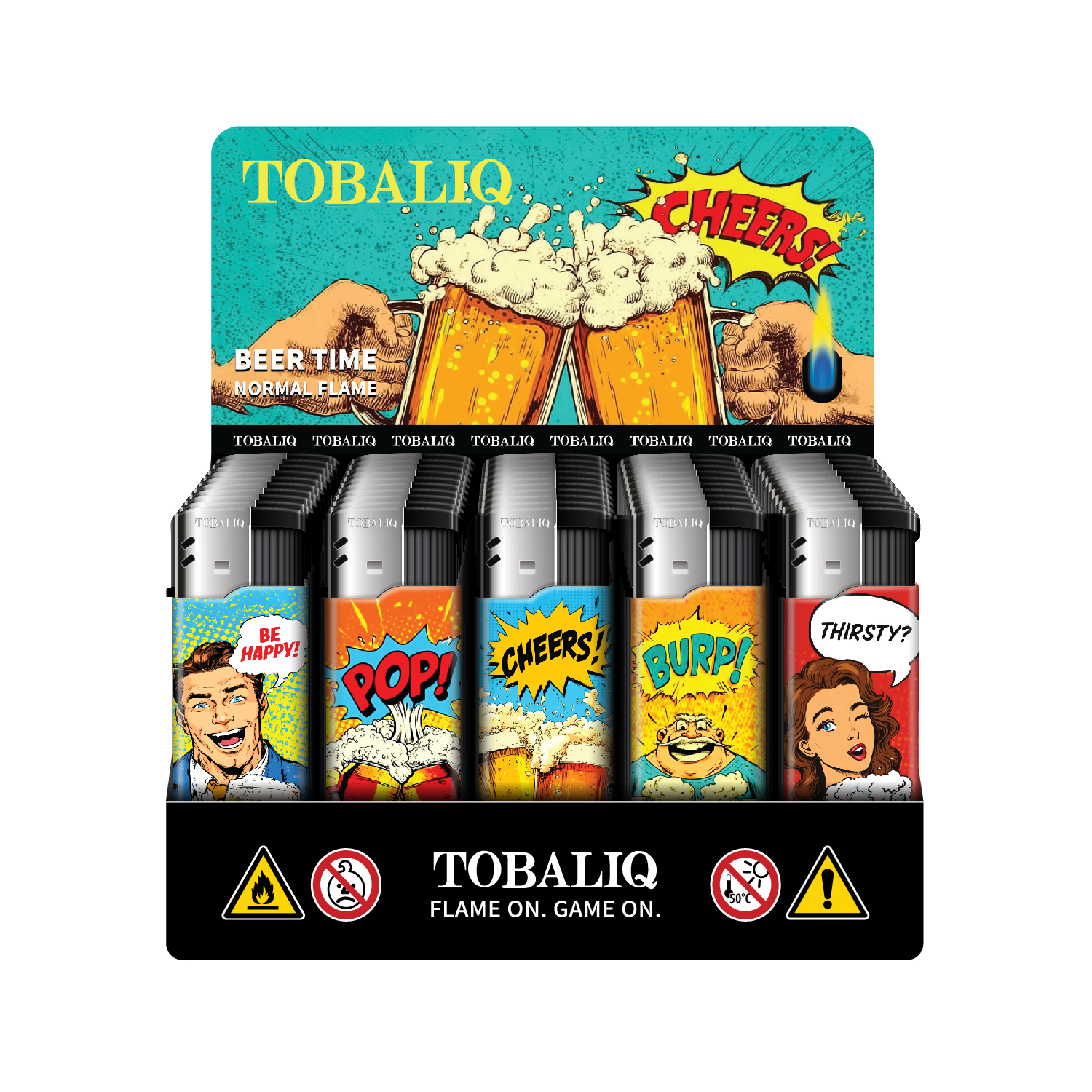 Motivfeuerzeug ''BEER TIME'' VE-50  Motivfeuerzeug ''BEER TIME'' VE-50