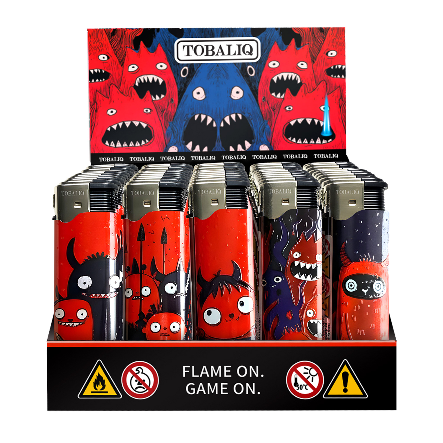 3D Metallic JET-Motivfeuerzeug  ''FIRE GANG'' VE-50