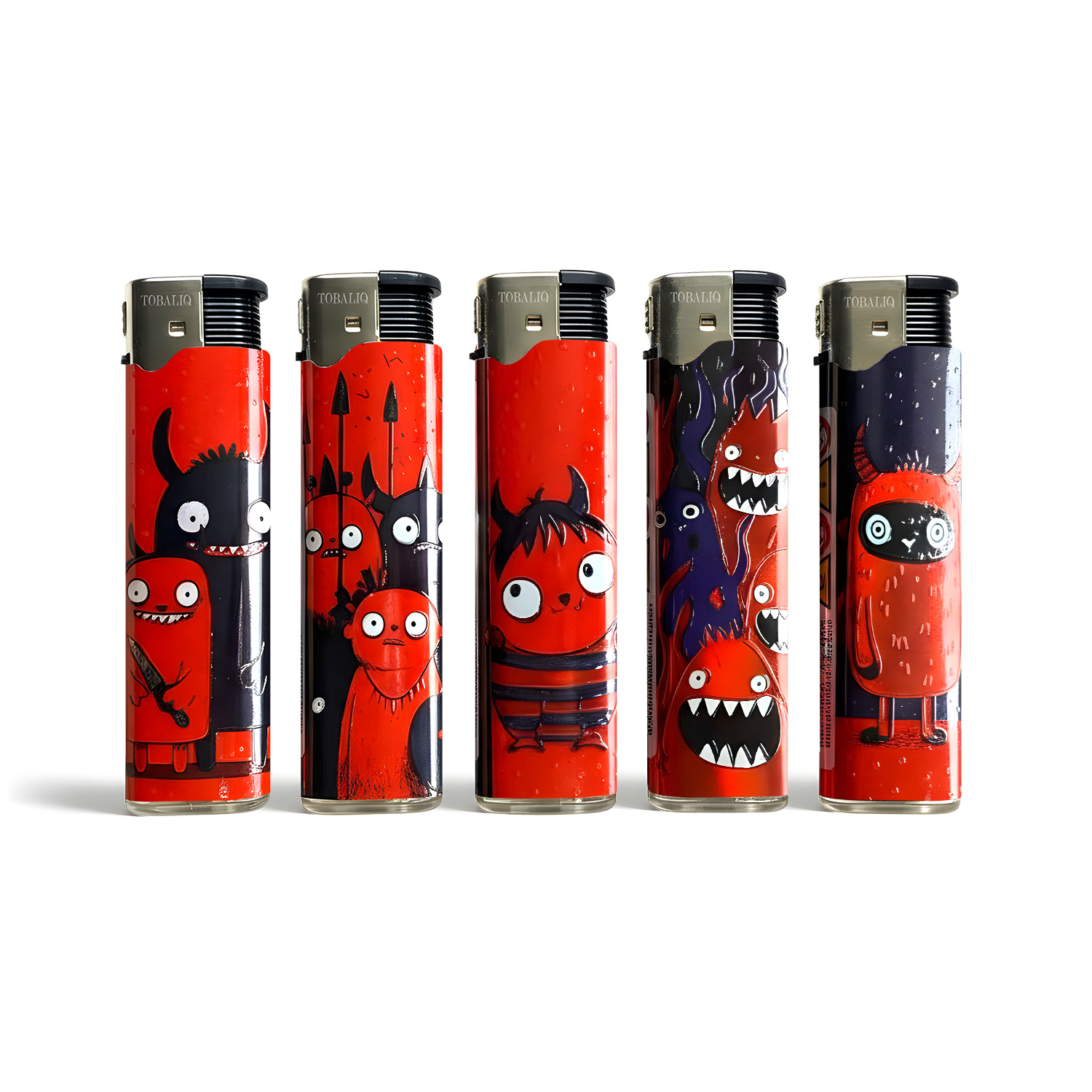 3D Metallic JET-Motivfeuerzeug  ''FIRE GANG'' VE-50