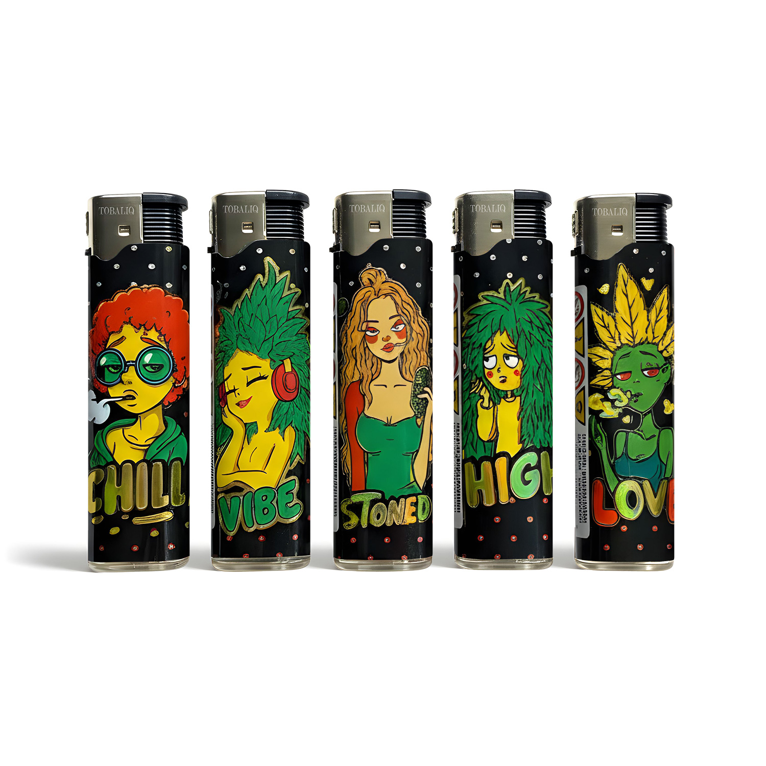 3D metallic JET motif lighter ''GREEN QUEEN'' VE-50 3D metallic JET motif lighter ''GREEN QUEEN'' VE-50