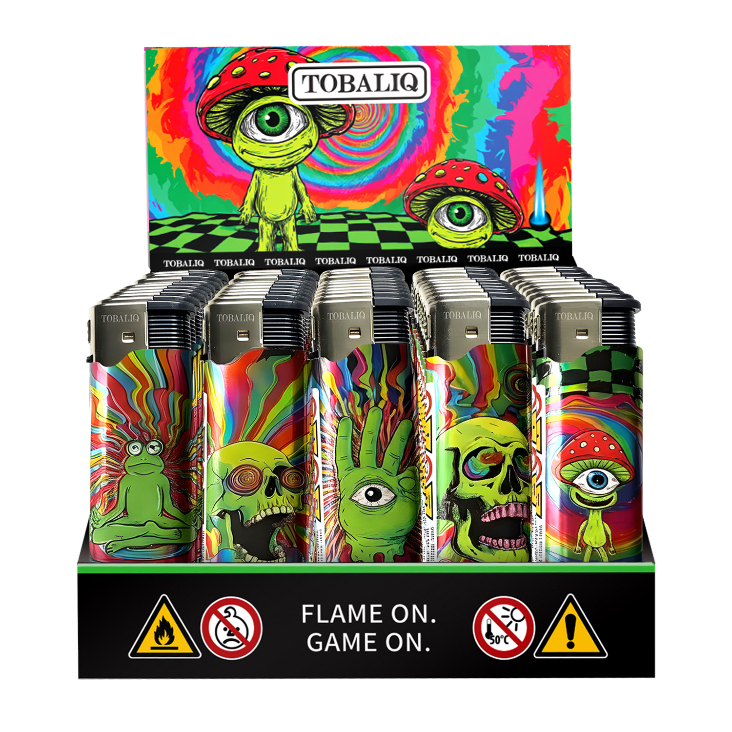 3D Metallic JET-MotivFeuerzeug ''PSY EYE'' VE-50