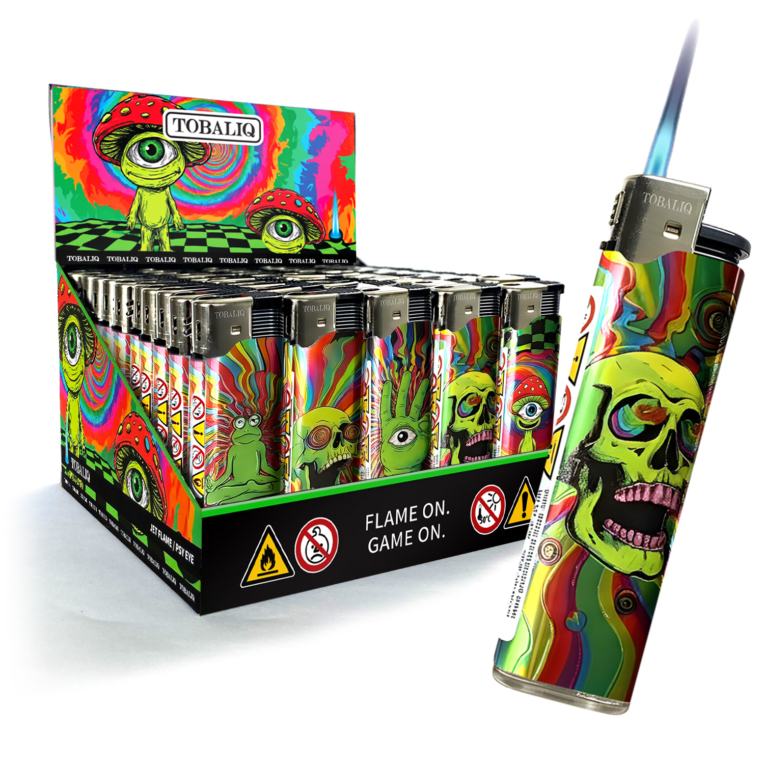 3D Metallic JET-MotivFeuerzeug ''PSY EYE'' VE-50