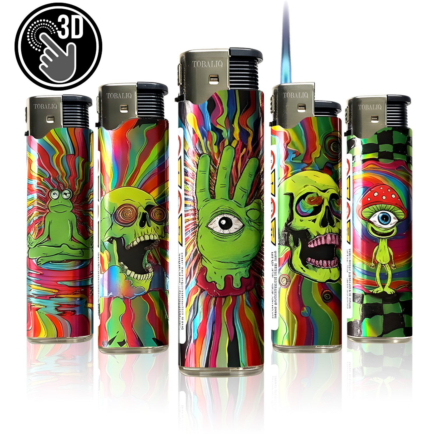 3D Metallic JET-MotivFeuerzeug ''PSY EYE'' VE-50