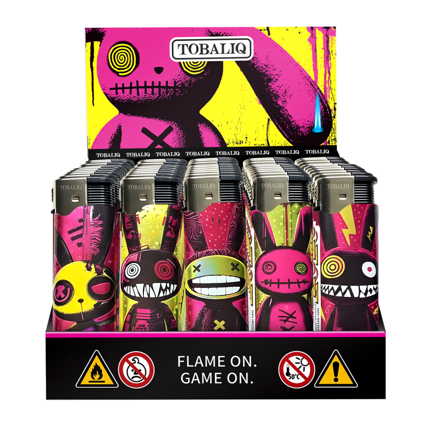 3D Metallic JET-MotivFeuerzeug ''PINK BUNNY'' VE-50