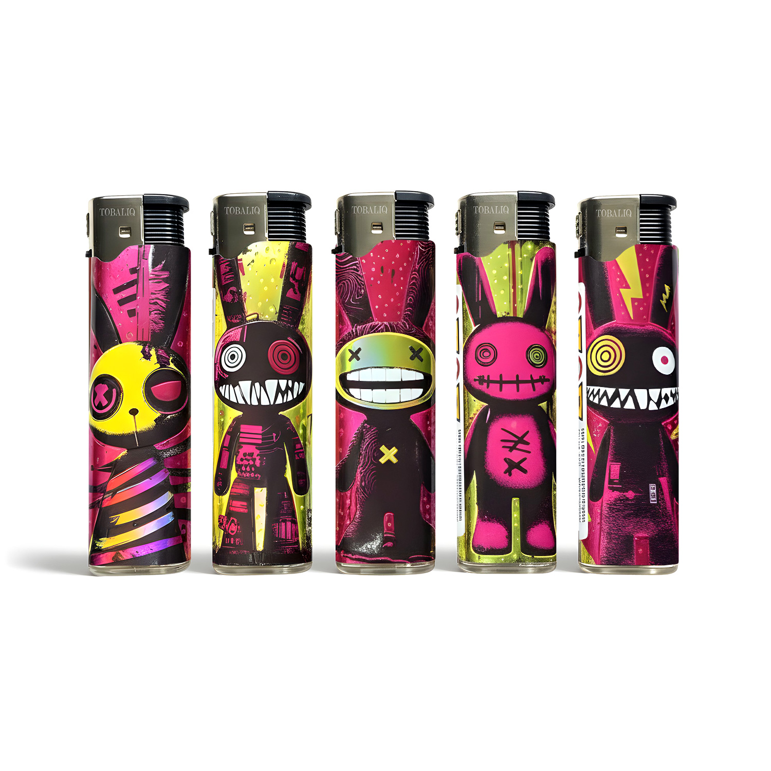 3D Metallic JET-MotivFeuerzeug ''PINK BUNNY'' VE-50