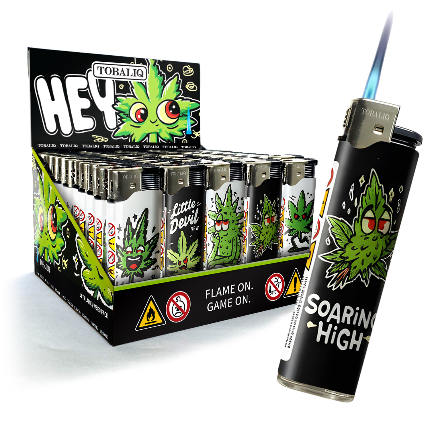 JET-MotivFeuerzeug ''WEED FACE'' JET-MotivFeuerzeug ''WEED FACE''