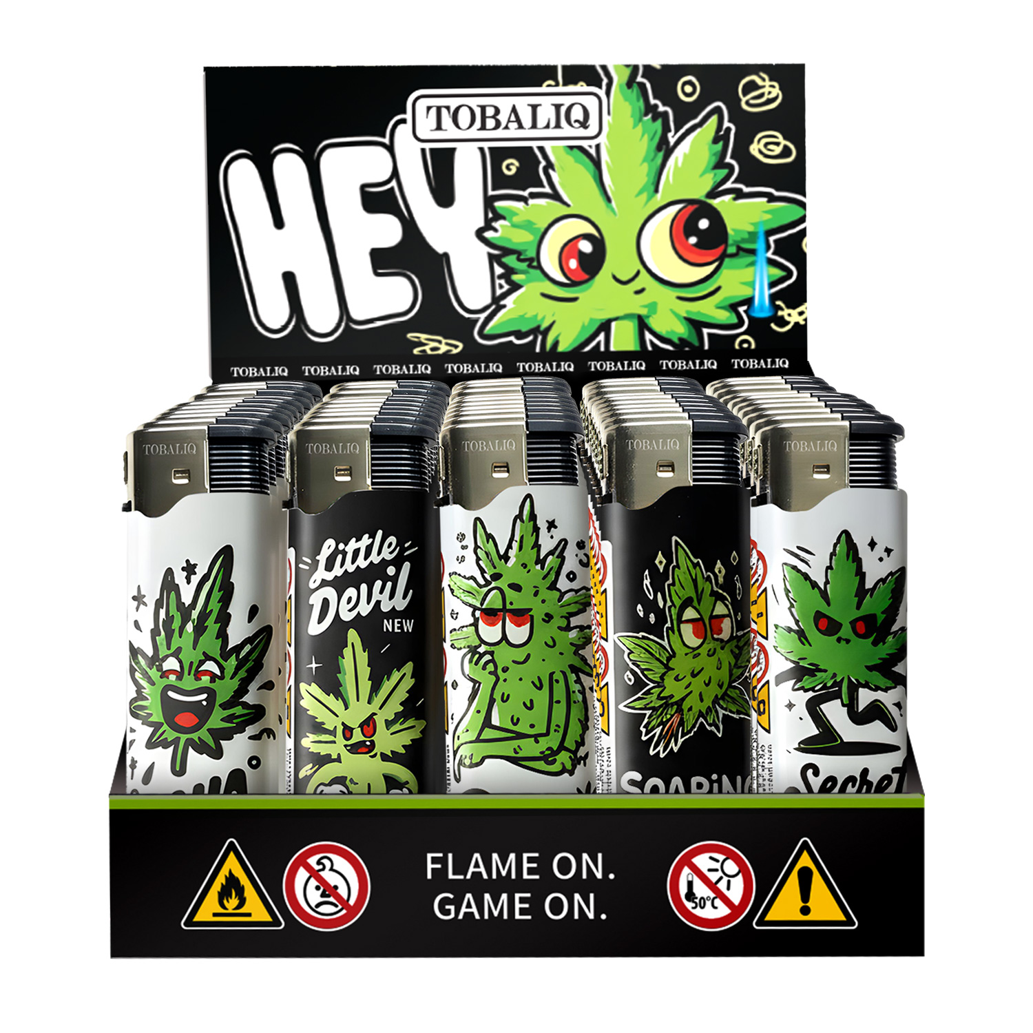 JET-MotivFeuerzeug ''WEED FACE'' JET-MotivFeuerzeug ''WEED FACE''