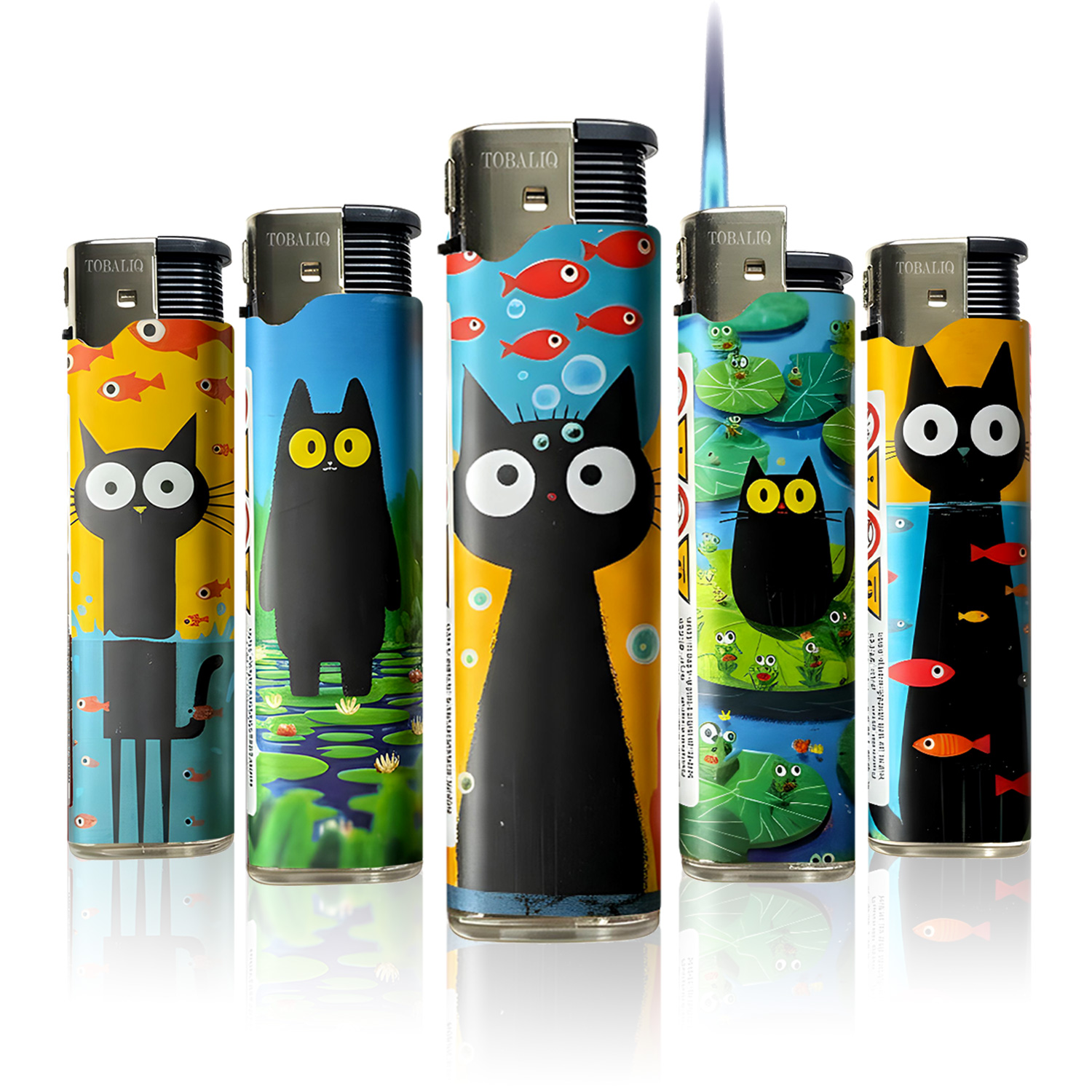 JET-MotivFeuerzeug ''FISH CAT'' JET-MotivFeuerzeug ''FISH CAT''