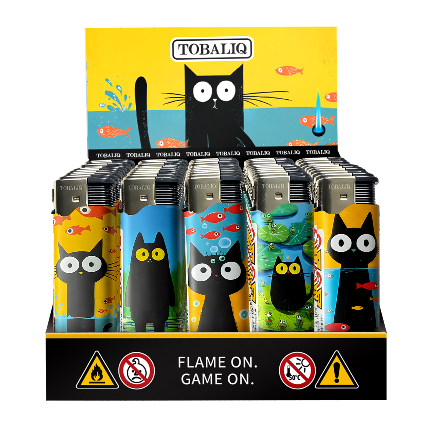 JET-MotivFeuerzeug ''FISH CAT'' JET-MotivFeuerzeug ''FISH CAT''