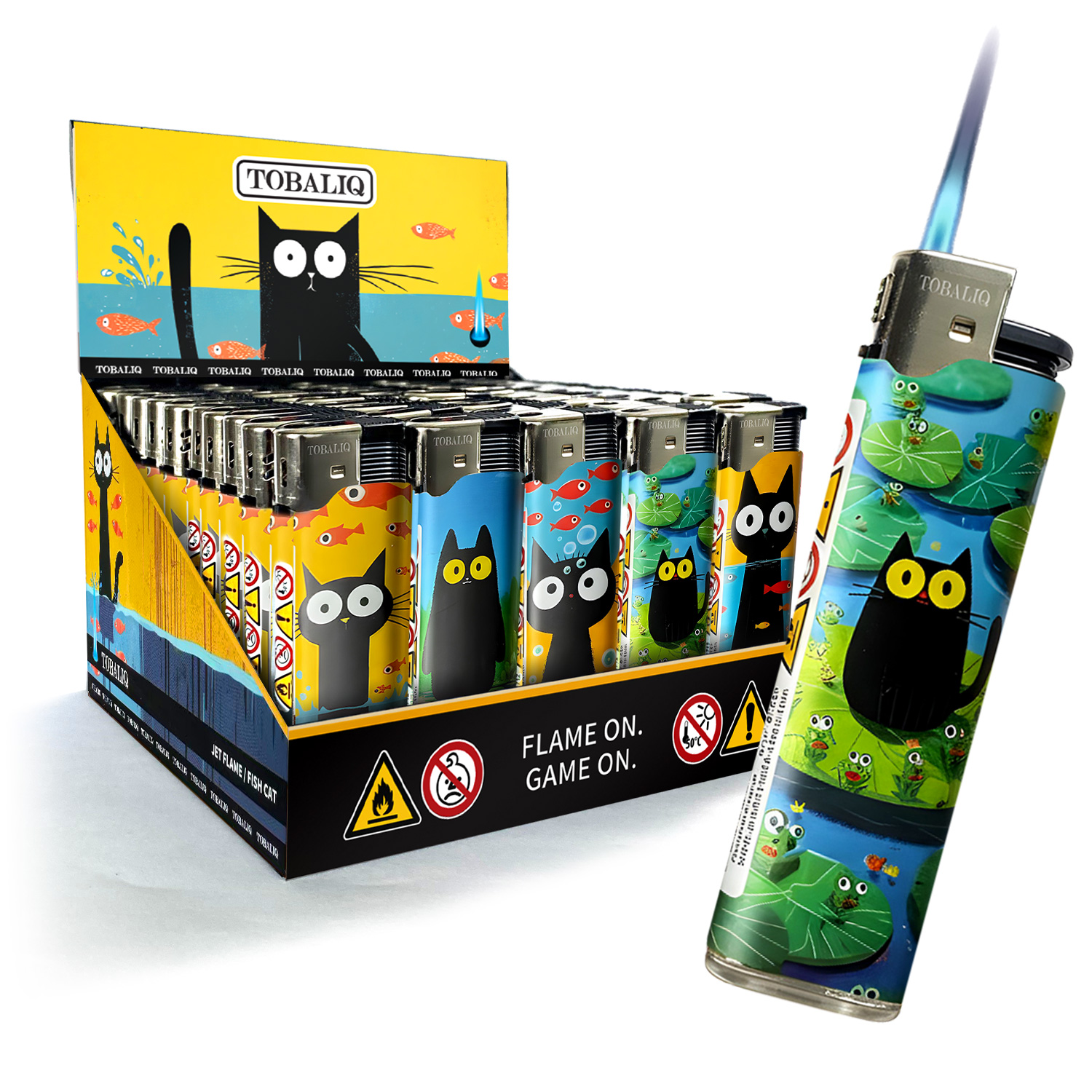 JET-MotivFeuerzeug ''FISH CAT'' JET-MotivFeuerzeug ''FISH CAT''