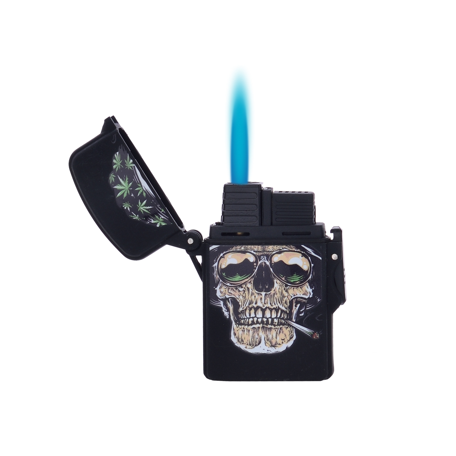 RASTA SKULLS JET FLAME FEUERZEUG 20er Pack