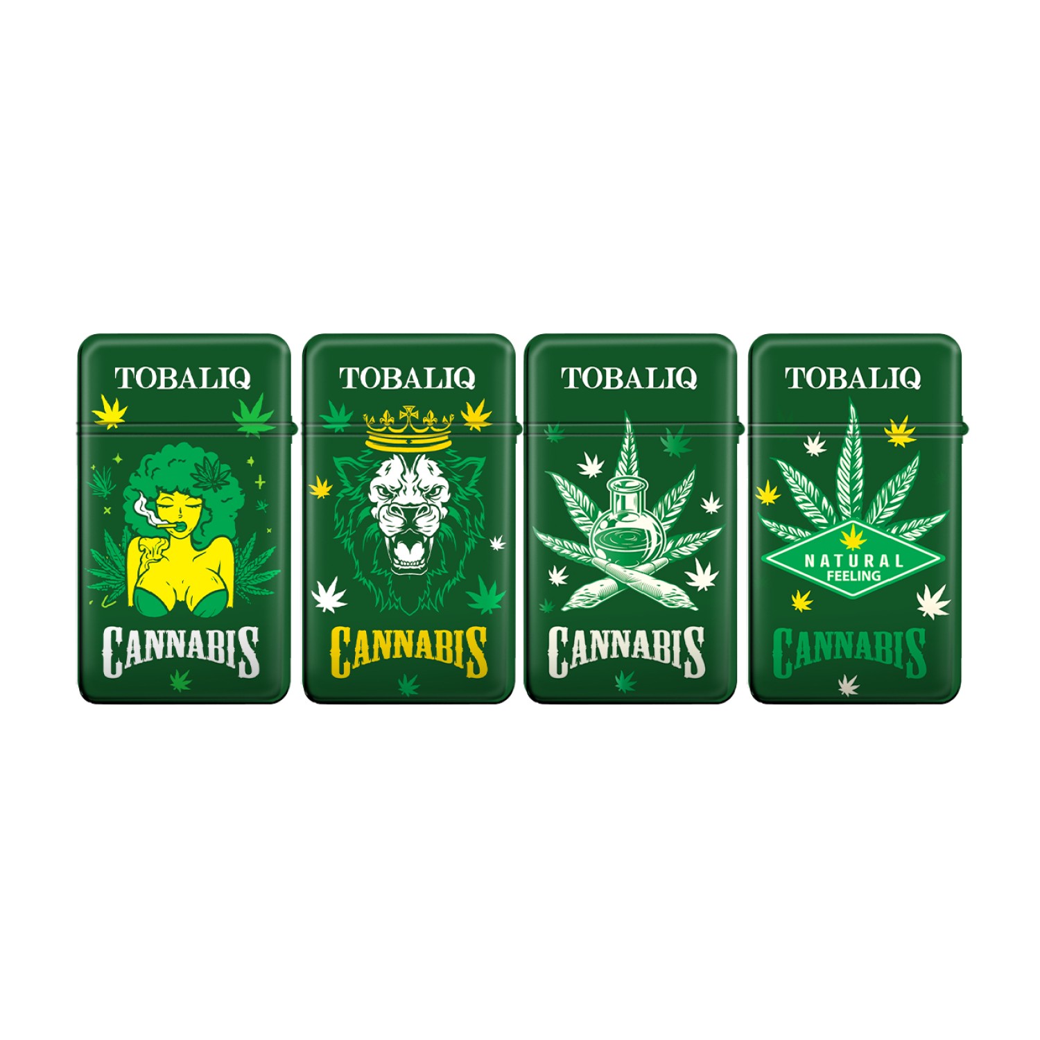 Jet Flame Feuerzeug “KING CANNABIS”, VE-20