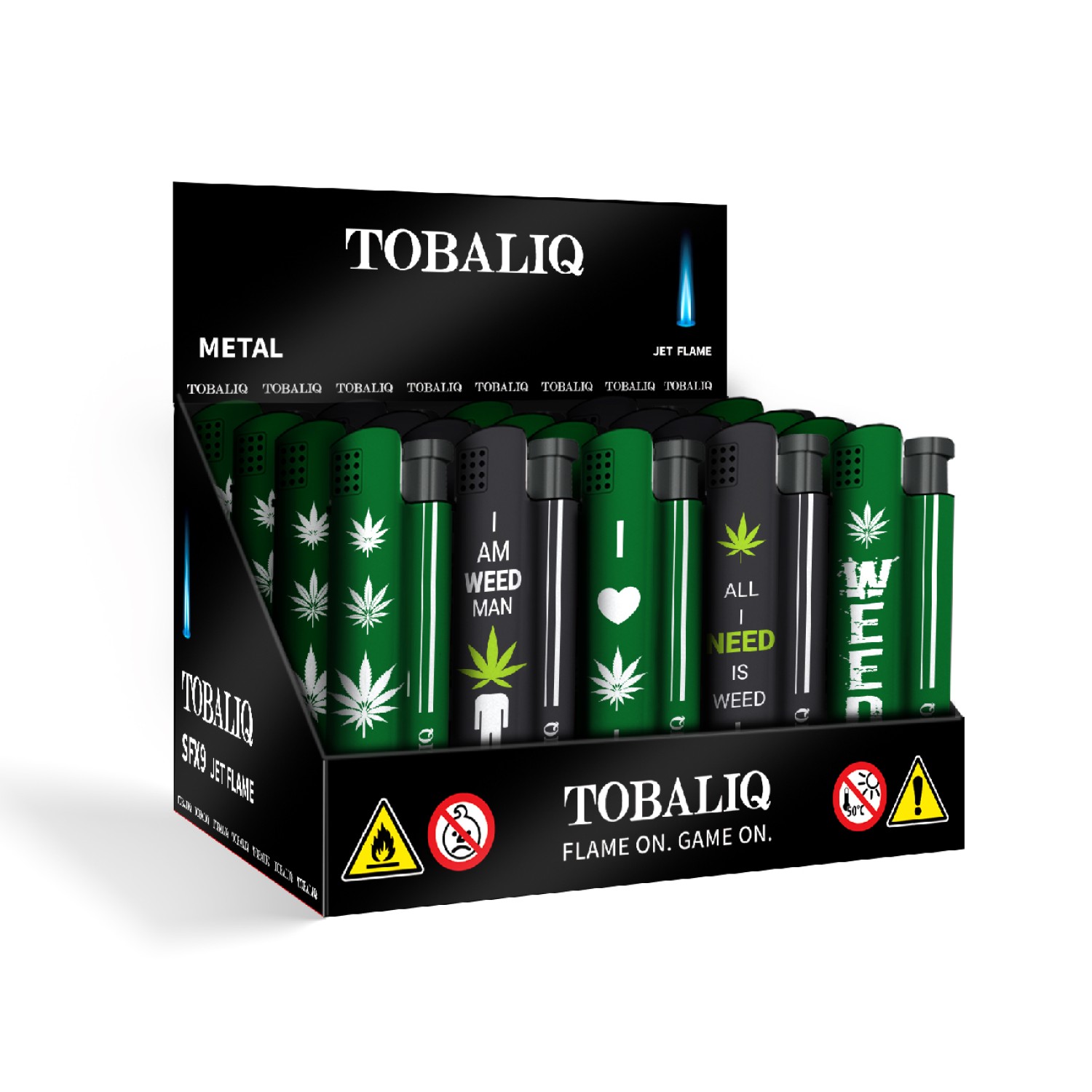 Jet Flame Feuerzeug “WEED NEEDED”, VE-20