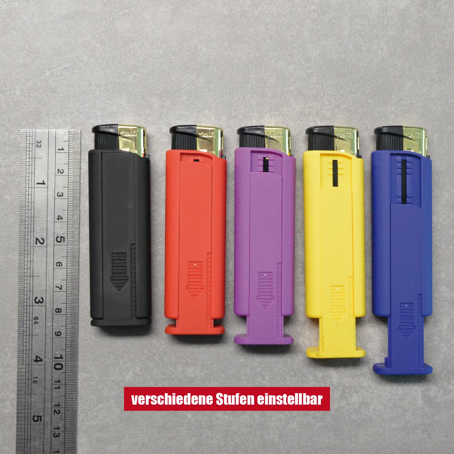 2in1 “Feuerzeuge mit HANDY HALTER” Neon Mix VE-50  2in1 “Feuerzeuge mit HANDY HALTER” Neon Mix VE-50