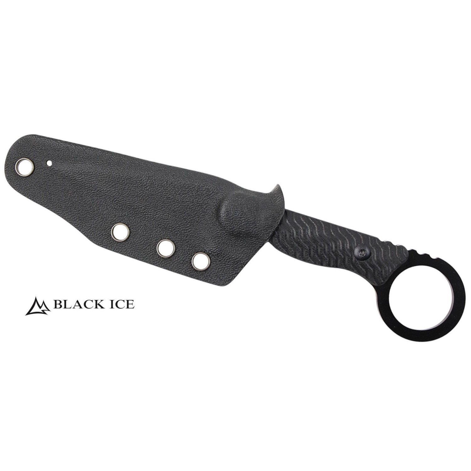 Black Ice - Feststehendes messer mit Kydexscheide