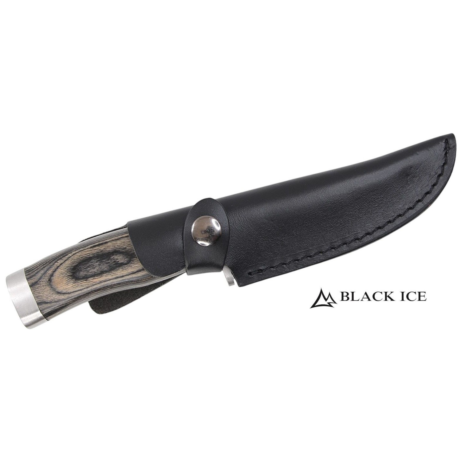 Black Ice Trail Blade m. Holzgriff und Lederscheide