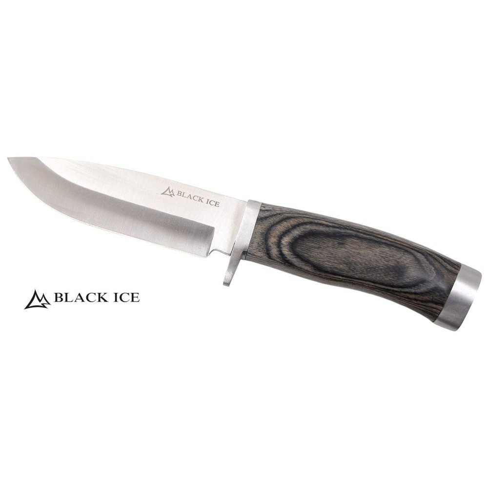 Black Ice Trail Blade m. Holzgriff und Lederscheide