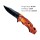 Rettungsmesser "orange black" Klingenlänge: 8,5 cm, Grifflänge: 12 cm, Gesamtlänge: ca. 21 cm