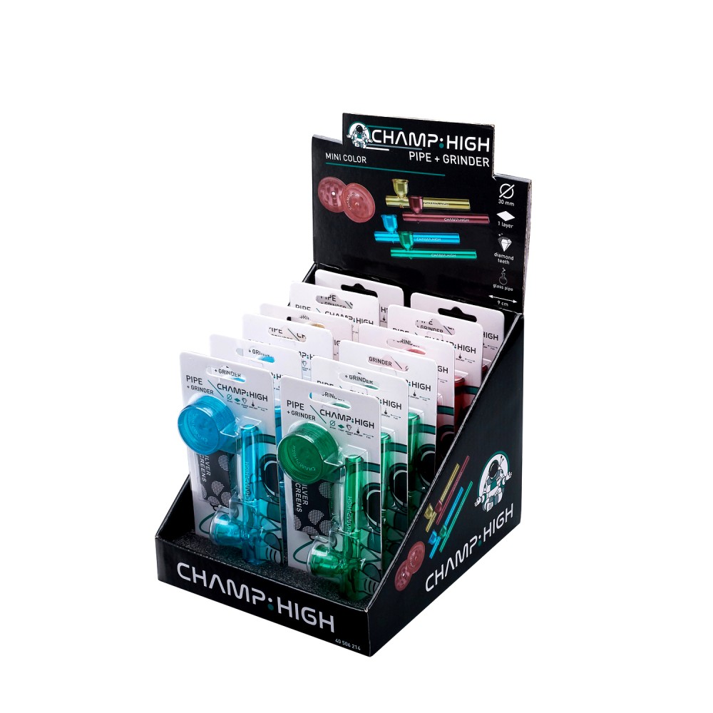 Farbige Kawum mit Grinder 9cm.VE12