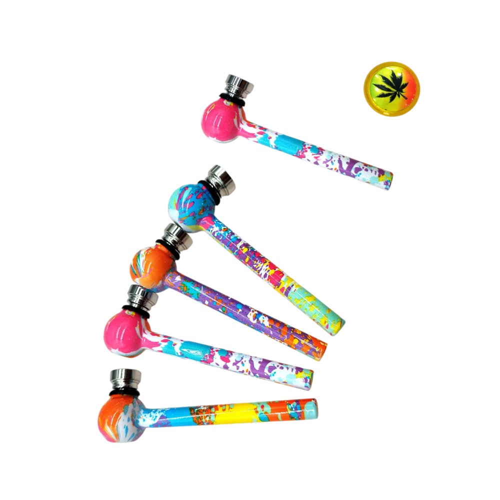 Set – Glas + Metallpfeife + Plastikgrinder + Pfeifensiebe Set – Glas + Metallpfeife + Plastikgrinder + Pfeifensiebe