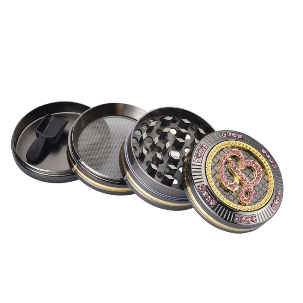 Metall Grinder 4-teilig  Bling Girly , 50mm