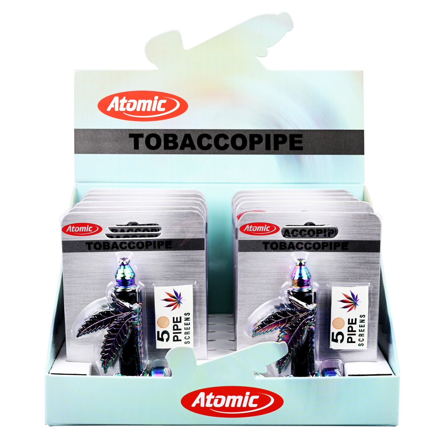 Set – Metallpfeife im Blattdesign + Pfeifensiebe Set – Metallpfeife im Blattdesign + Pfeifensiebe