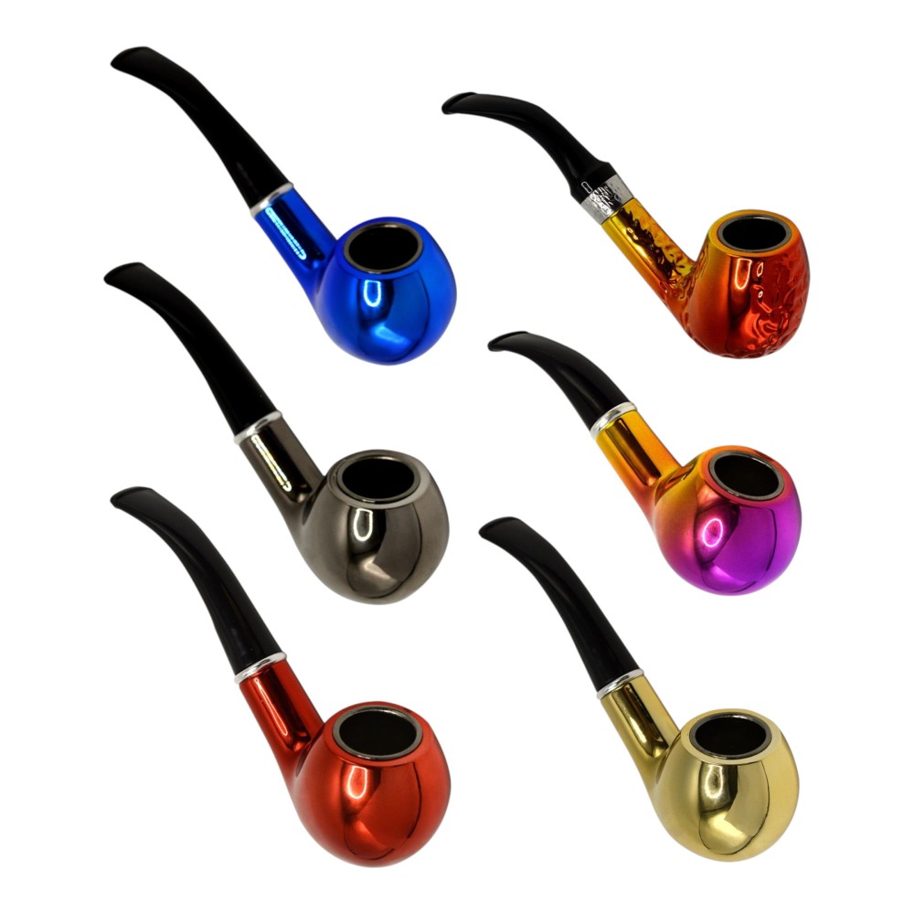 Tabakpfeifen Metallic in vers Farben Sortiert Tabakpfeifen Metallic in vers Farben Sortiert