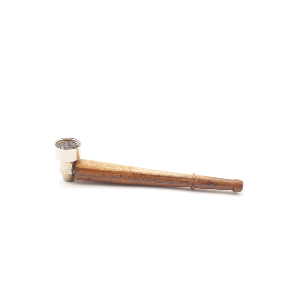 Metall + Holzpfeife 12,5 cm