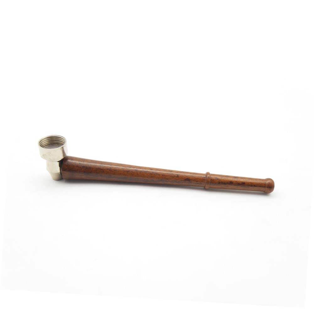 Metall + Holzpfeife Ca. 14,5 cm