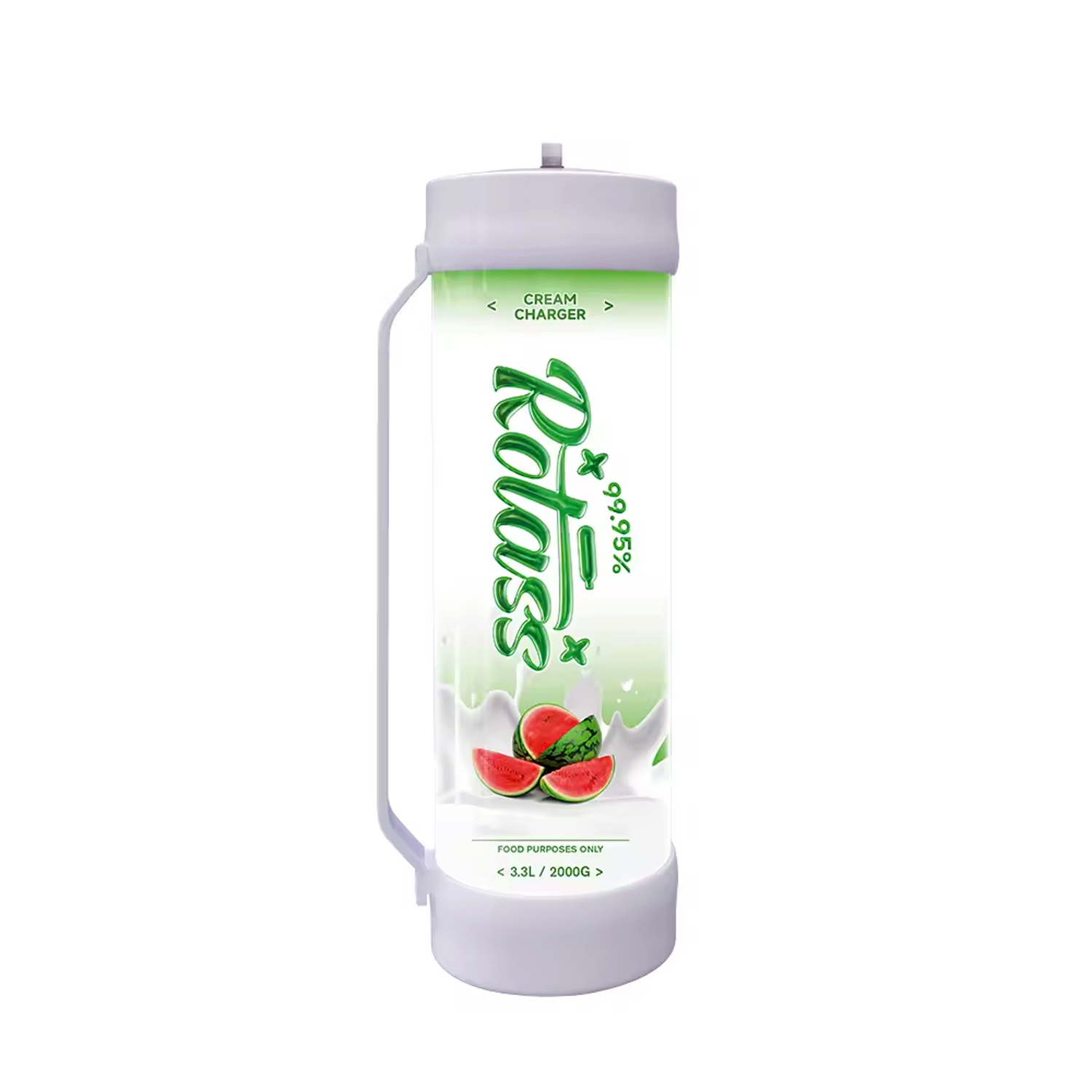 Rotass Wassermelone 3,3L | Zylinder 2000g Sahnekapseln