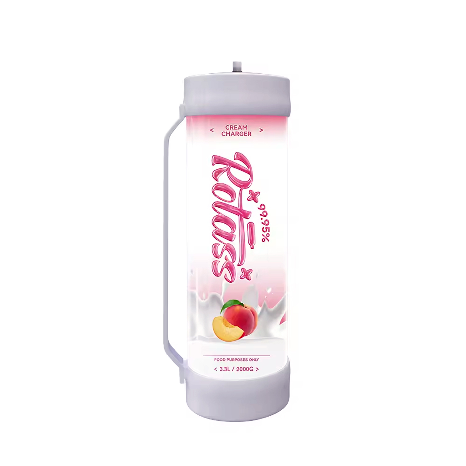 Rotass Peach 3,3L | Zylinder 2000g Sahnekapseln