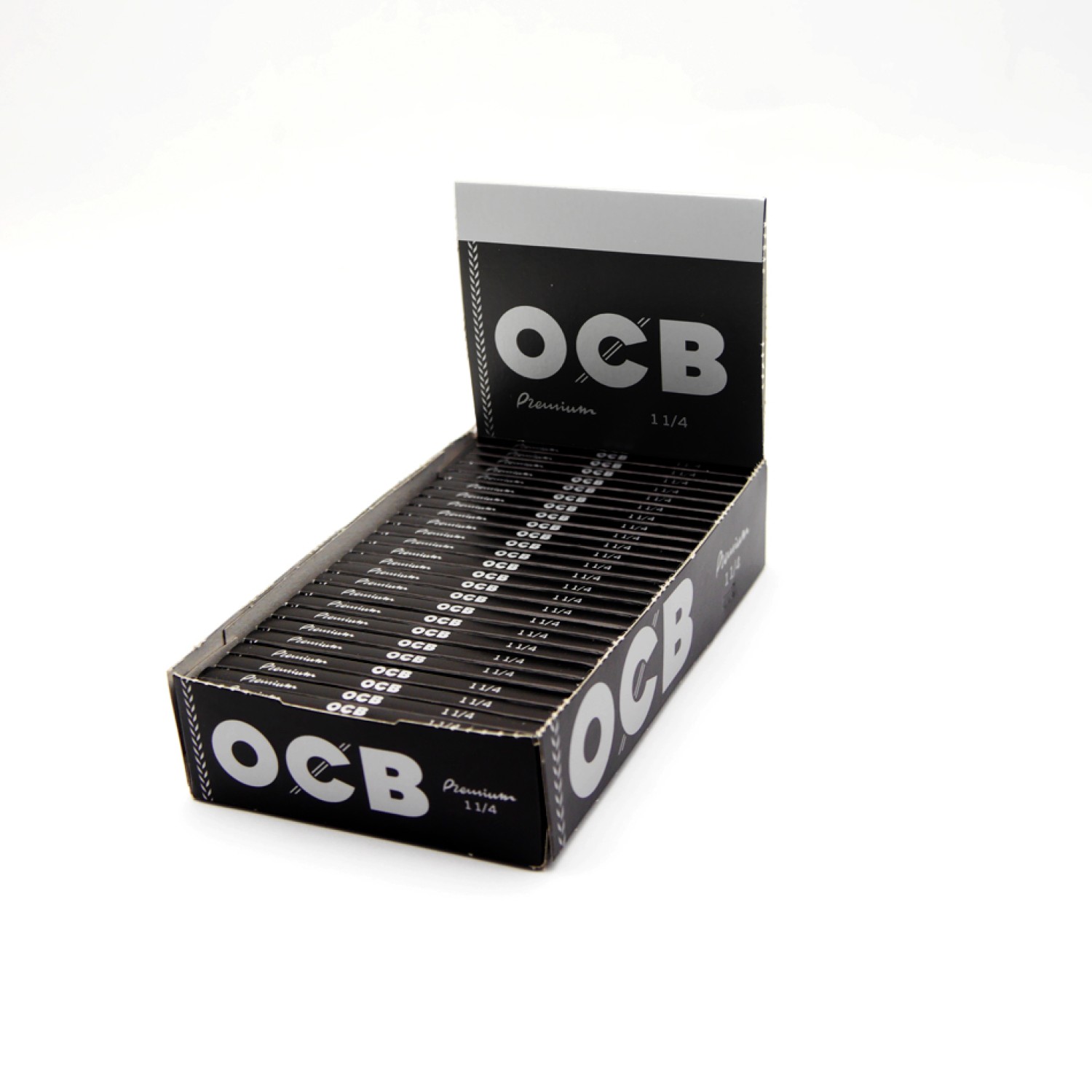 OCB Schwarz Premium 1¼ ,  25er Box a 50 Blatt