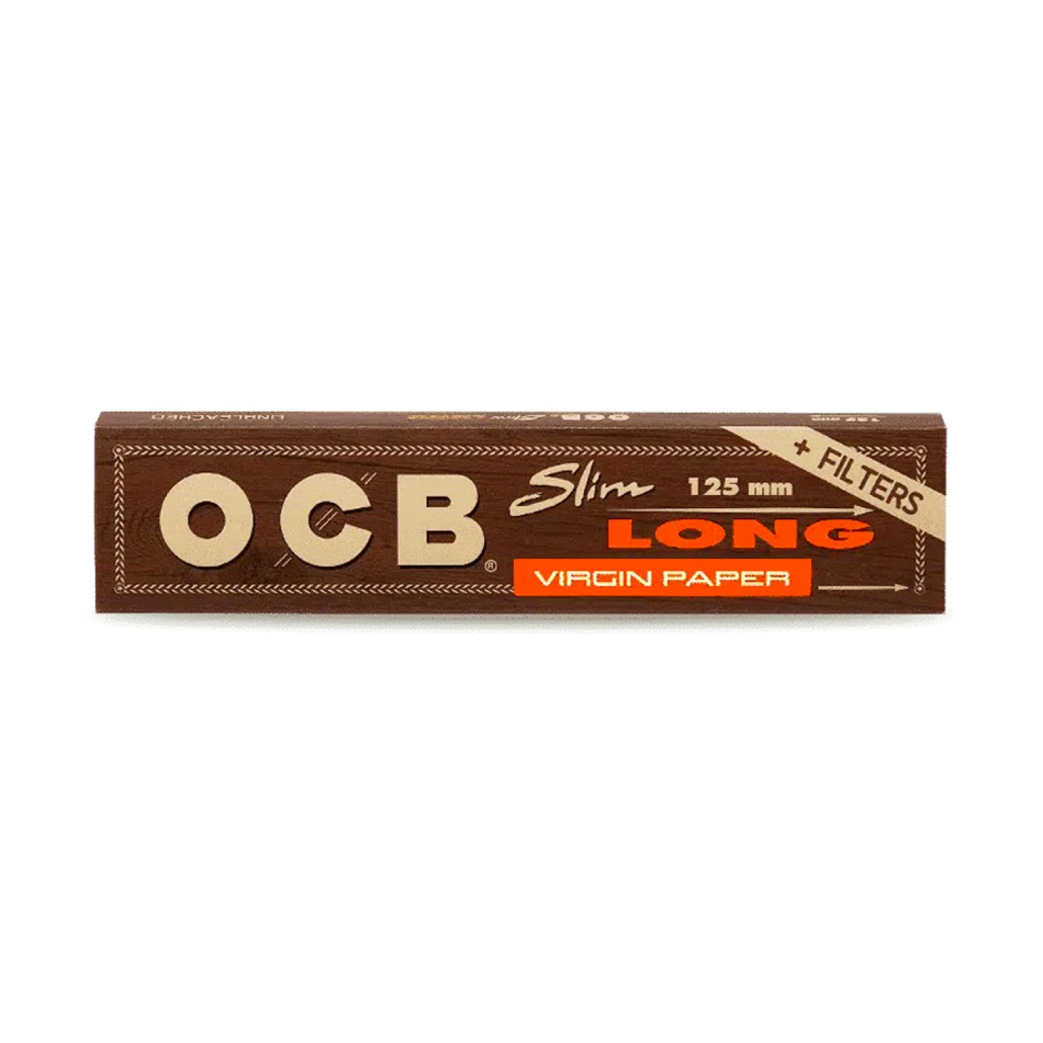 OCB Unbleached Slim+Tips 32er Box a 32 Blatt /Tips