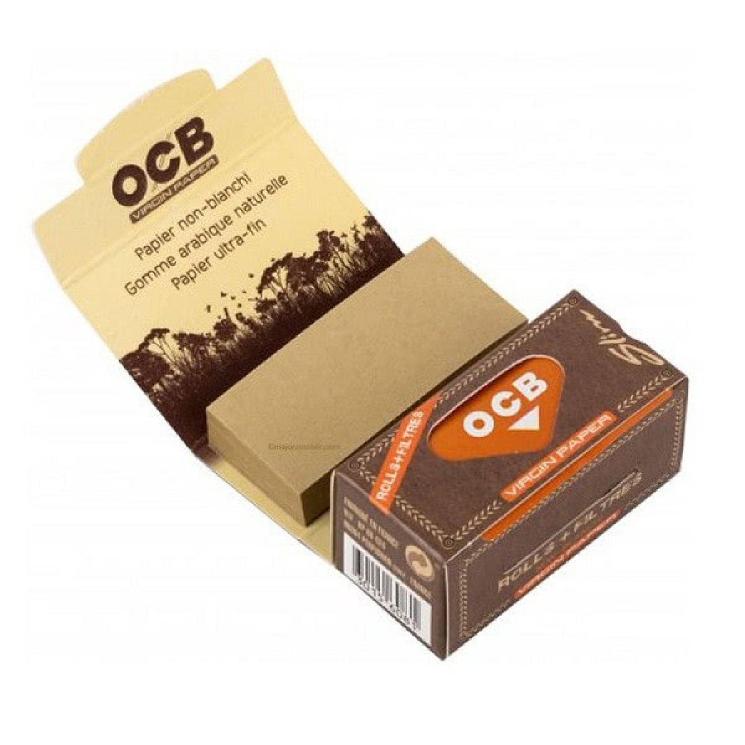 OCB Unbleached Slim Rolls + Filter