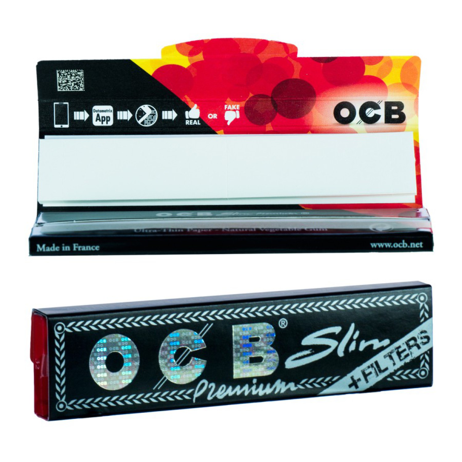 OCB Premium Long Slim Papier + Filter Tips
